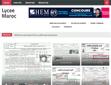Tablet Screenshot of lycee-maroc.com